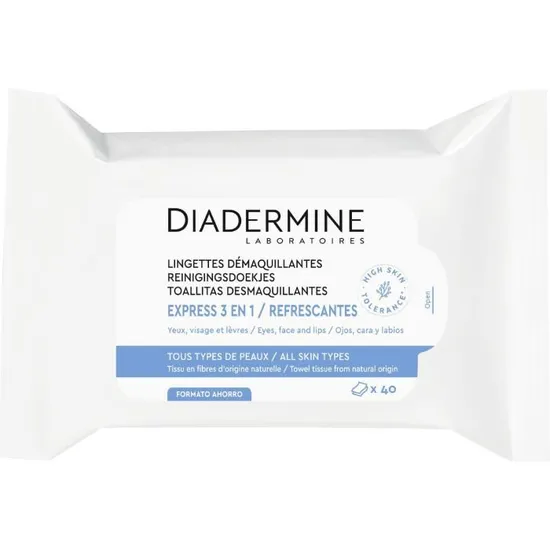 DIADERMINE LINGETTE DEMAQUILLANTES 3 EN 1